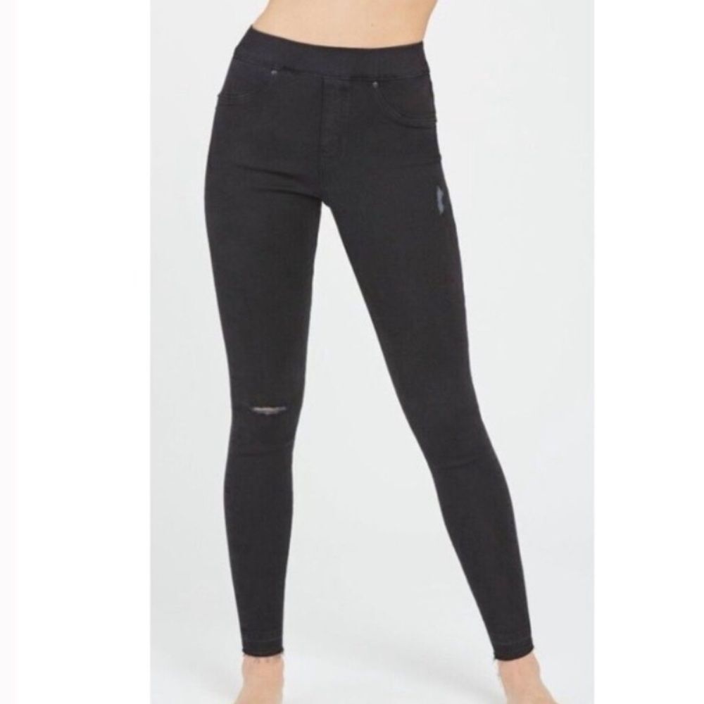 Spanx Women's Distressed Skinny Pull-On Stretch Pants Jeans  NWT  |  Size:  S